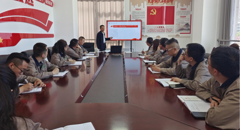恪守“六大紀(jì)律” 筑牢思想根基——集團(tuán)黨委委員、紀(jì)委書(shū)記赴朝物開(kāi)投公司黨支部講授專題黨課